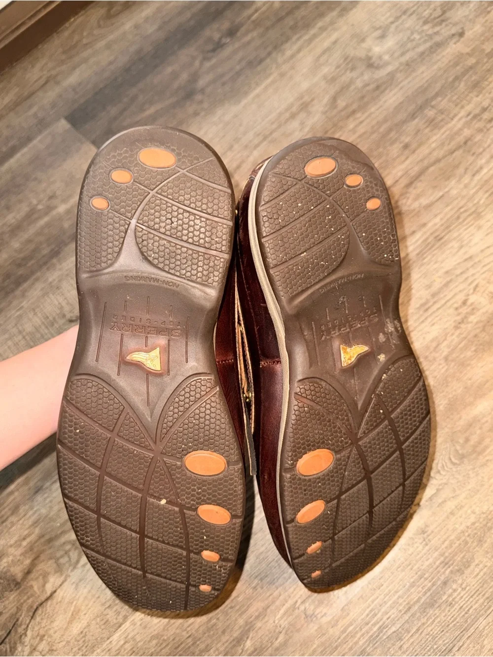 Sperry Gold Cup ASV 2-Eye Boat Shoes Men’s 11W Brown Leather Boat Shoes EUC